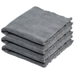 Microfiber Cloth, Dark Grey Duo 3er Pack
