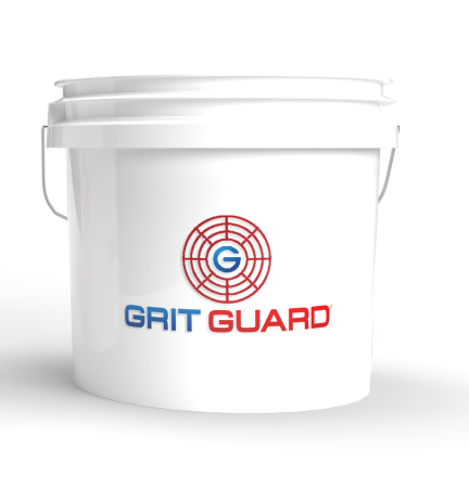 Grit Guard Wascheimer 3.5 Gal weiß Logo