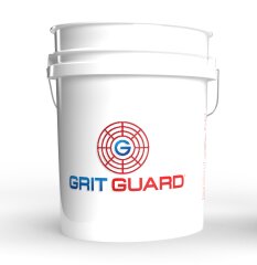 Grit Guard Wascheimer 5 Gal wei&szlig; Logo