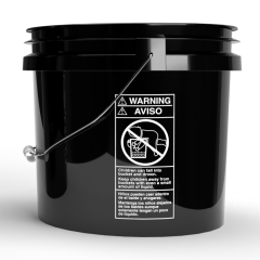 Magic Bucket Washing Bucket 3.5 US Gallons in Black (black) approx. 13 litre capacity
