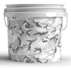Magic Bucket Wascheimer 3,5 US Gallonen in Camouflage Grau (camouflageGrey) ca. 13 Liter Fassungsvermögen