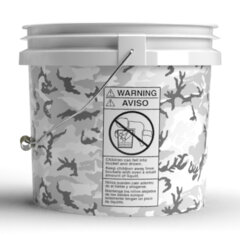 Magic Bucket Washing Bucket 3.5 US Gallons in Camouflage Grey (camouflageGrey) approx. 13 litre capacity