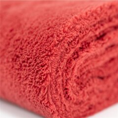 Chiffon Microfibre Super Doux Edgeless 550 GSM 40x40cm rouge