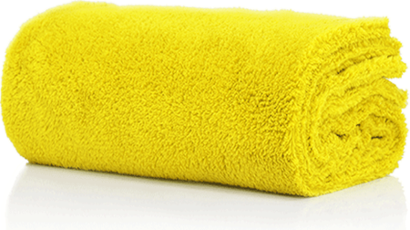 Bezbrzeżny Superflausch 550 GSM 40x40cm żółty ręcznik z mikrofibry