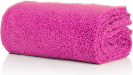 Edgeless superfluff 550 GSM 40x40cm microfiber cloth pink