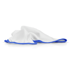 Serviette en Microfibre à Gaufres 450 GSM 35x35cm Bleu