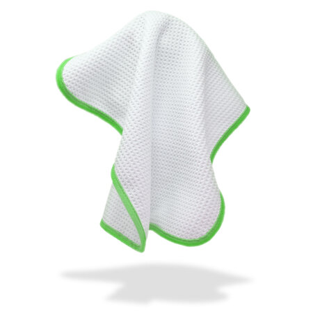 Chiffon Microfibre Gaufré 450 GSM 35x35cm Vert