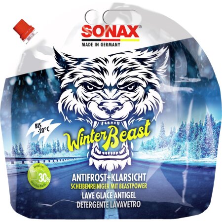 SONAX WinterBeast AntiFrost + ClearSight 3 L bag