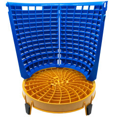 Scrub Wall 180 Grad (2-teilig) in Blau mit Dirt Lock Gold...