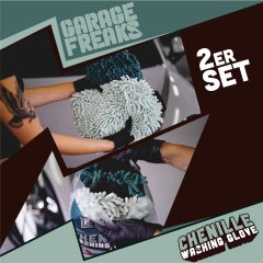 Garage Freaks - Pack de 2 - GANT DE LAVAGE CHENILLE