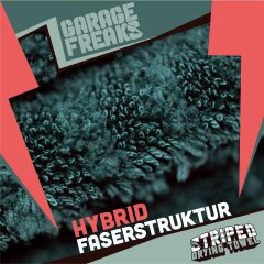 Garage Freaks - Set of 2 - STRIPED DRYING TOWEL - Drying Towel 50x80cm & 40x40cm, 1300 GSM