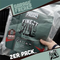 Garage Freaks - 2er Set - FINEST TWISTED PILE - Trockentuch 50x80cm & 40x40cm, 700 GSM