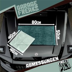 Garage Freaks - 2er Set - FINEST TWISTED PILE - Trockentuch 50x80cm & 40x40cm, 700 GSM