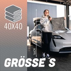 Nuke Guys - Gamma Dryer S - microfiber dryer sheet - 1400 GSM - gray 40 x 40 cm