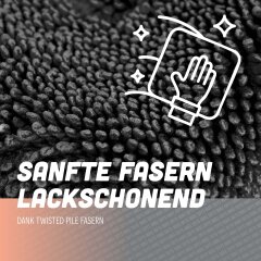 Nuke Guys - Gamma Dryer S - microfiber dryer sheet - 1400 GSM - gray 40 x 40 cm