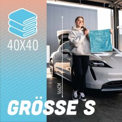 Nuke Guys - Gamma Dryer S - Serviette de séchage en microfibre - 1400 GSM - bleu 40 x 40 cm