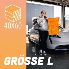 Nuke Guys - Gamma Dryer L - Mikrofaser Trockentuch  - 1400 GSM - orange 40 x 60 cm