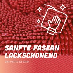 Nuke Guys - Gamma Dryer L - Mikrofaser Trockentuch  - 1400 GSM - rot 40 x 60 cm