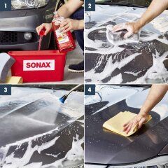 SONAX Limited Edition Stewardess Autowäsche Set + Grit Guard - Deluxe Set 10 teilig
