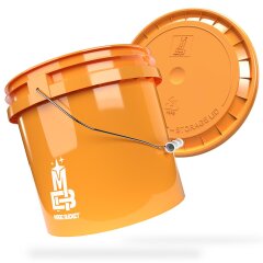 ADBL Exterior Sample Set + 3.5 GAL Magic Bucket orange with lid + Grit Guard + Microfiber cloth