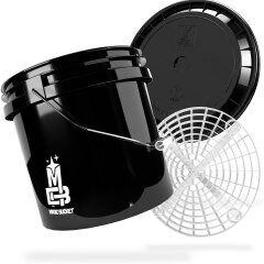 ADBL Exterior Sample Set + 3,5 GAL Magic Bucket schwarz mit Deckel + Grit Guard + Mikrofasertuch
