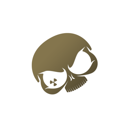 Nuke Guys Sticker Gold 11 cm