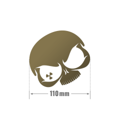 Nuke Guys Sticker Gold 11 cm