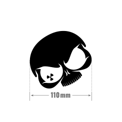 Nuke Guys Aufkleber Schwarz 11 cm
