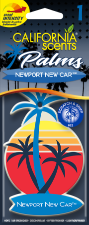 California Scents Car Palm Lufterfrischer Newport New Car