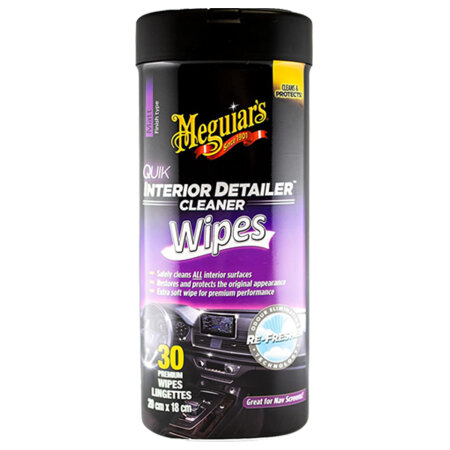 Meguiars Lingettes Nettoyantes Intérieures Quik 30 pièces
