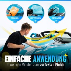 Kit de Scellement Céramique Menzerna - Scellant en Spray Céramique 0,5L + Chiffon de Polissage en Microfibre Super Doux 550GSM