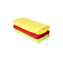 Menzerna 3-pack standard microfibre cloth set 320 GSM - yellow, green, red