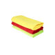 Menzerna 3-pack standard microfibre cloth set 320 GSM - yellow, green, red