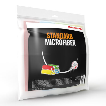 Menzerna 4-pack standard microfibre cloth set 320 GSM - yellow, green, red, blue