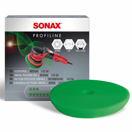 Tampon de polissage Sonax Medium Vert Excentrique 143mm