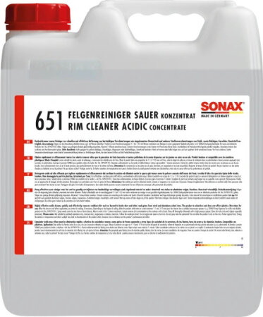Sonax FelgenReiniger sauer Konzentrat 10L