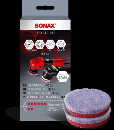 Sonax HybridWollpad 80 DA 80mm 2er Set