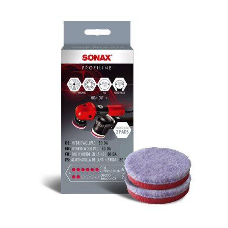 Sonax HybridWollpad 80 DA 80mm Set de 2