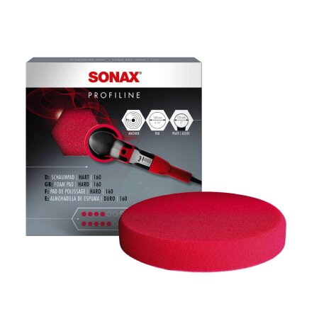 Sonax SchaumPad Hart Rot 160mm