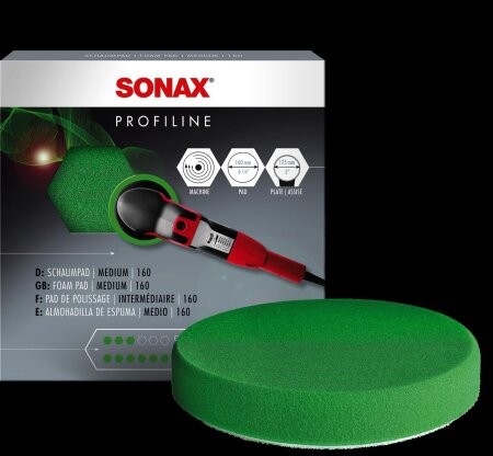 Sonax SchaumPad Medium Grün 160mm