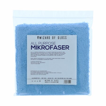 Wizard of Gloss Allround Hero Edgeless 2-sided microfibre cloth 450GSM 40x40cm