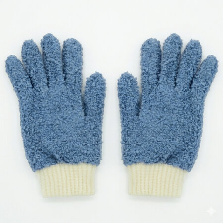 Wizard of Gloss Detailing Finger Mitts Blue - 2 Waschhandschuhe (1 Paar)